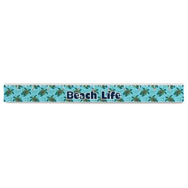 Sea Turtles Plastic Ruler - 12" - FRONT