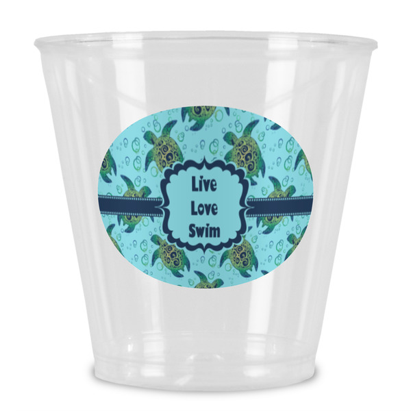 Custom Sea Turtles Plastic Shot Glass
