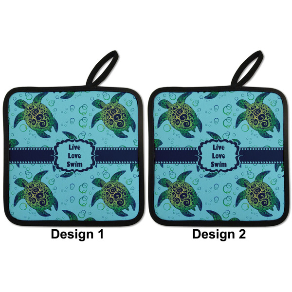 Sea Turtles Pot Holders - Set of 2 APPROVAL