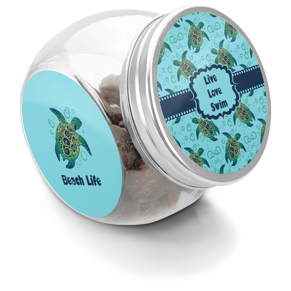 Custom Sea Turtles Puppy Treat Jar (Personalized)
