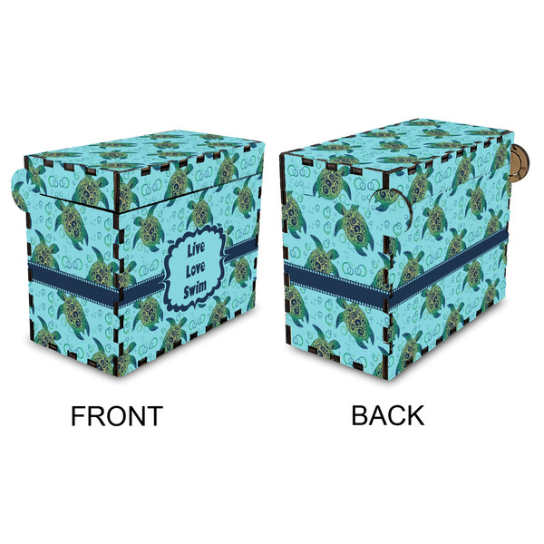 Sea Turtles Recipe Box - Full Color - Approval
