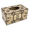 Sea Turtles Rectangle Tissue Box Covers - Wood - Front