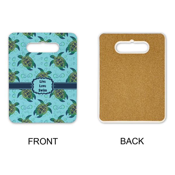 Sea Turtles Rectangle Trivet with Handle - APPROVAL