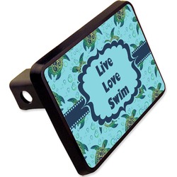 Sea Turtles Rectangular Trailer Hitch Cover - 2" (Personalized)