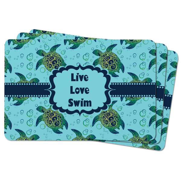 Sea Turtles Rectangular Fridge Magnet - THREE