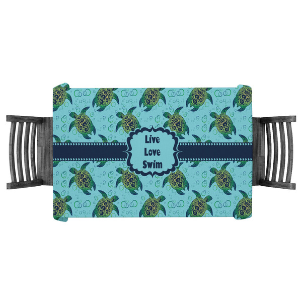 Custom Sea Turtles Tablecloth - 58"x58" (Personalized)