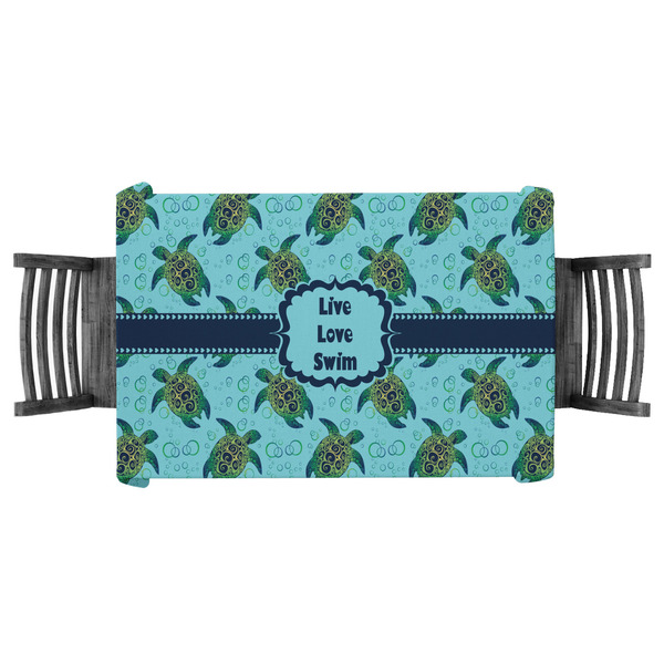 Custom Sea Turtles Tablecloth - 58"x58" (Personalized)