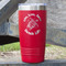 Sea Turtles 20 oz Stainless Steel Tumbler - Red - Single Sided