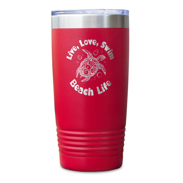 Sea Turtles Red Polar Camel Tumbler - 20oz - Single Sided - Approval