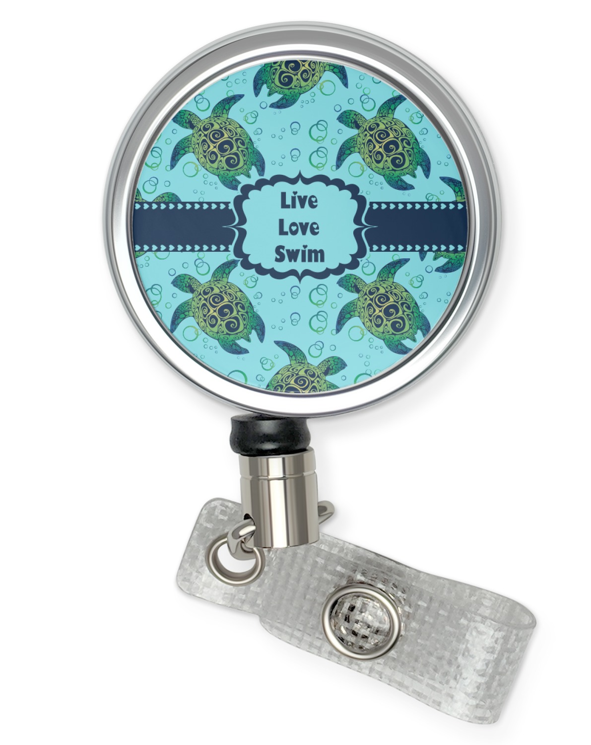 Sea Turtles Retractable Badge Reel (Personalized) | Office Badge Reel Clip | Nurse Badge Holder | ID Card Clip Badge Reel
