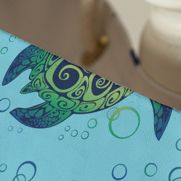 Sea Turtles Large Rope Tote - Close Up View