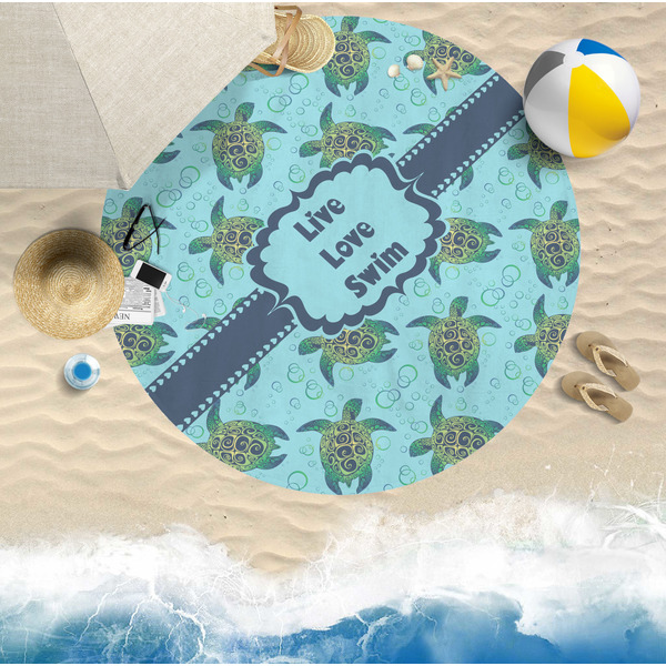 Sea Turtles Beach Towel Lifestyle