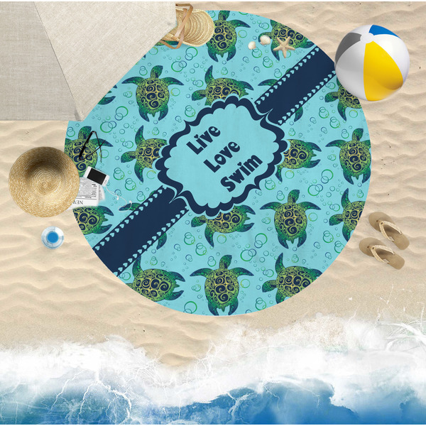 Sea Turtles Beach Towel Lifestyle