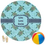 Sea Turtles Round Beach Towel (Personalized)