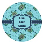Sea Turtles Round Decal - Large (Personalized)