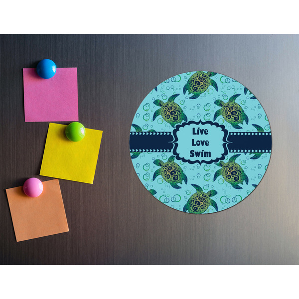 Sea Turtles Round Fridge Magnet - LIFESTYLE