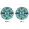 Sea Turtles Round Linen Placemats - APPROVAL (double sided)