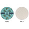 Sea Turtles Round Linen Placemats - APPROVAL (single sided)