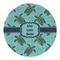 Sea Turtles Round Linen Placemats - FRONT (Double Sided)