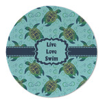 Sea Turtles Round Linen Placemat - Single Sided