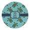 Sea Turtles Round Linen Placemats - FRONT (Single Sided)