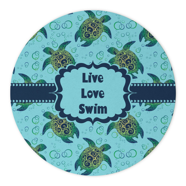 Sea Turtles Round Paper Coaster - Approval