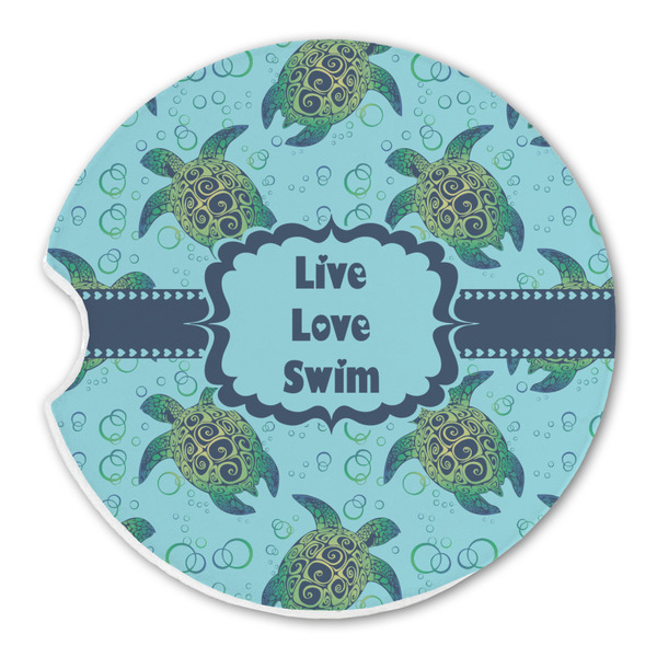 Sea Turtles Sandstone Car Coaster - Single