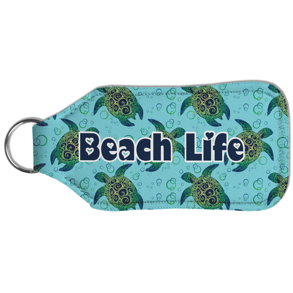 Sea Turtles Sanitizer Holder Keychain - Large (Back)