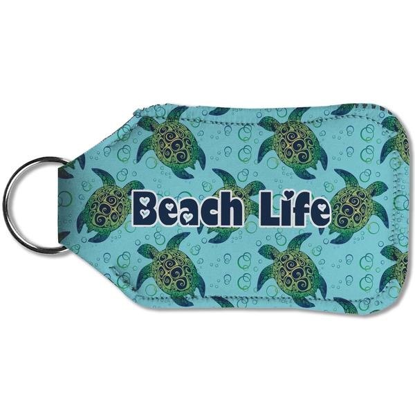 Sea Turtles Sanitizer Holder Keychain - Small (Back)