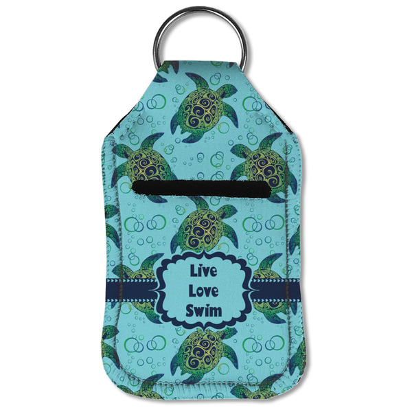 Sea Turtles Sanitizer Holder Keychain - Small (Front Flat)