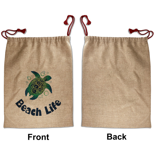 Sea Turtles Santa Bag - Approval - Front