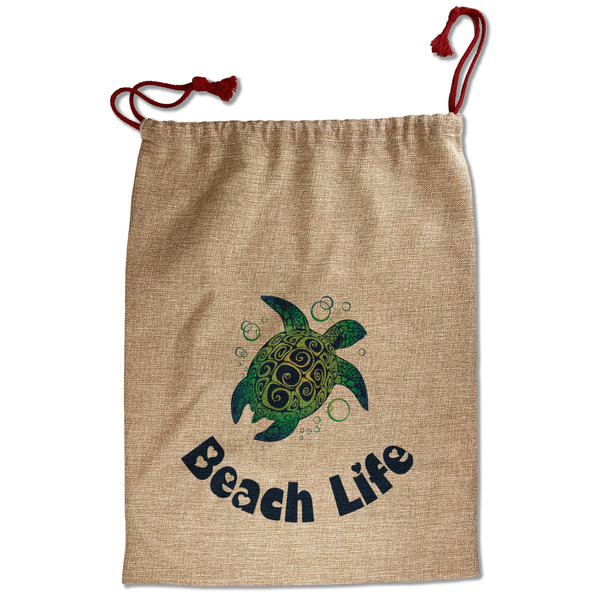 Sea Turtles Santa Bag - Front