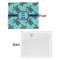 Sea Turtles Security Blanket - Front & White Back View