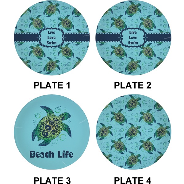 Sea Turtles Set of Appetizer / Dessert Plates (Approval)