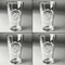 Sea Turtles Set of Four Engraved Beer Glasses - Individual View