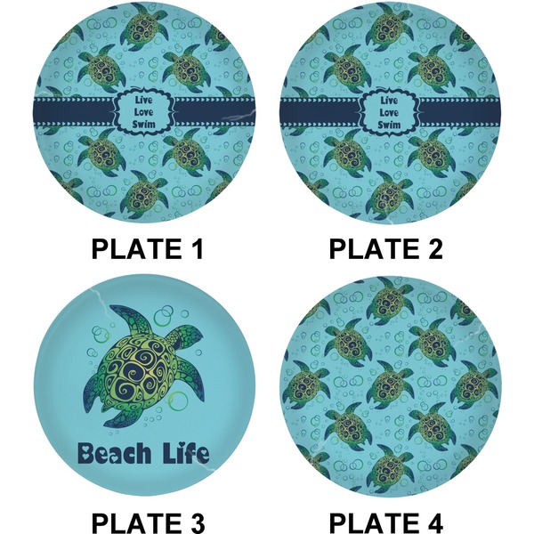 Sea Turtles Set of Lunch / Dinner Plates (Approval)