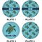 Sea Turtles Set of Lunch / Dinner Plates (Approval)