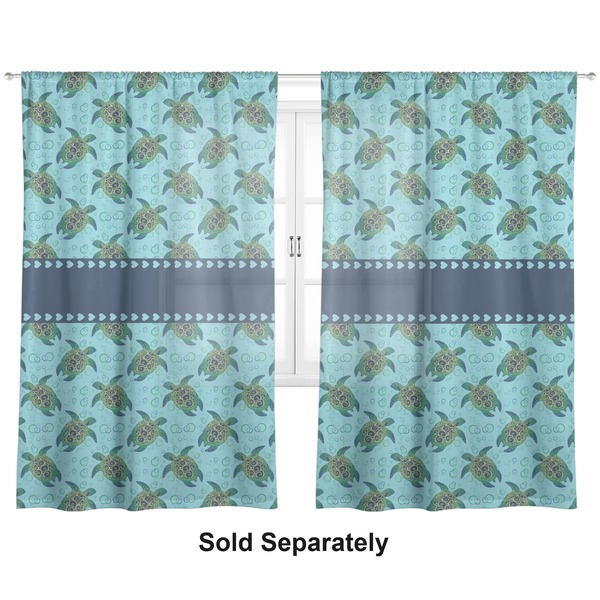 Sea Turtles Sheer Curtains