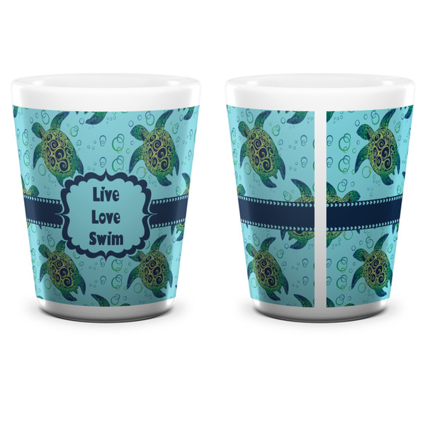 Sea Turtles Shot Glass - White - APPROVAL