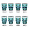 Sea Turtles Shot Glassess - Two Tone - Set of 4 - APPROVAL