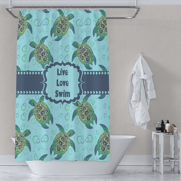 Sea Turtles Shower Curtain Lifestyle