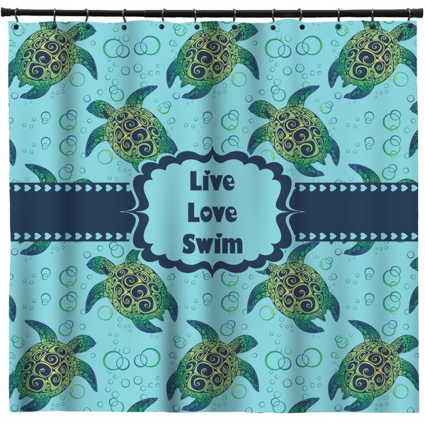 Custom Sea Turtles Shower Curtain - 71" x 74"