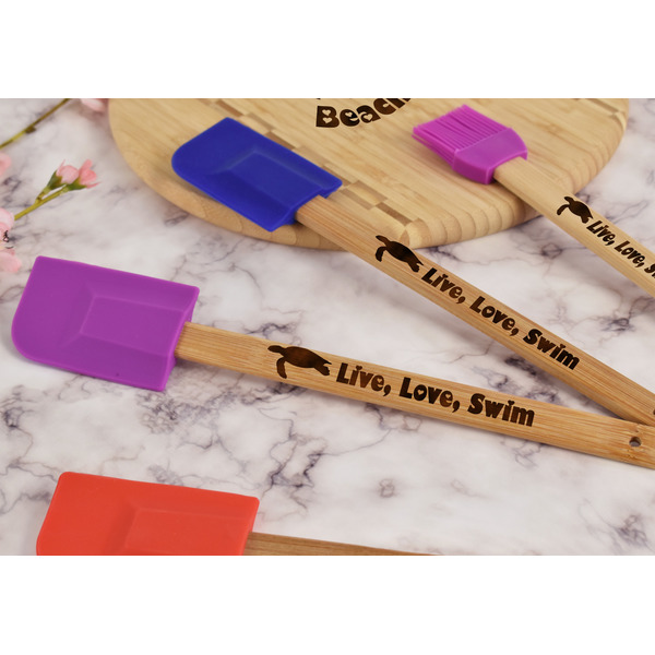 Sea Turtles Silicone Spatula - Purple - Lifestyle