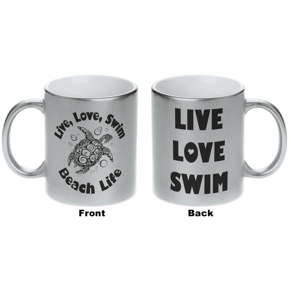 Sea Turtles Silver Mug - Approval