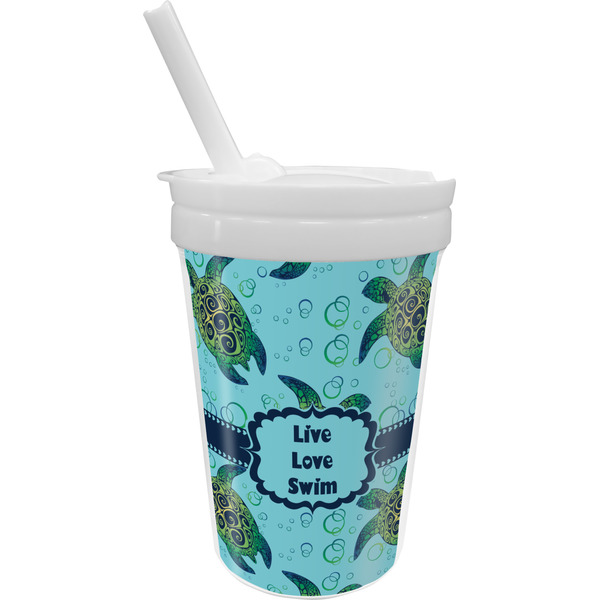 Custom Sea Turtles Sippy Cup with Straw (Personalized)