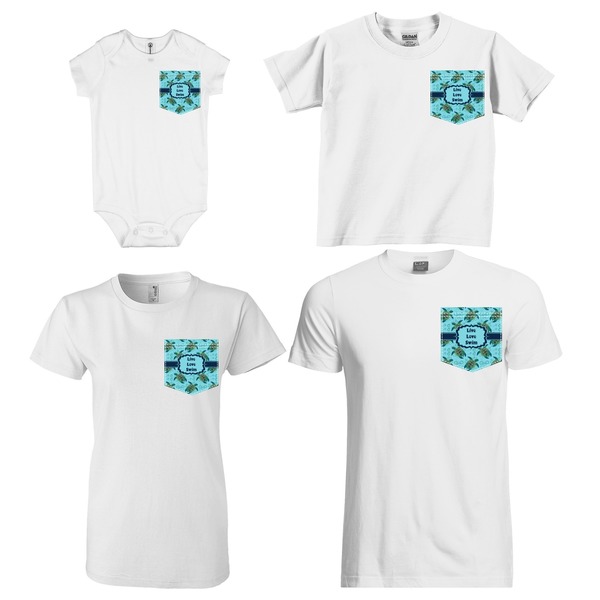 Sea Turtles Sized Pockets on Various Products