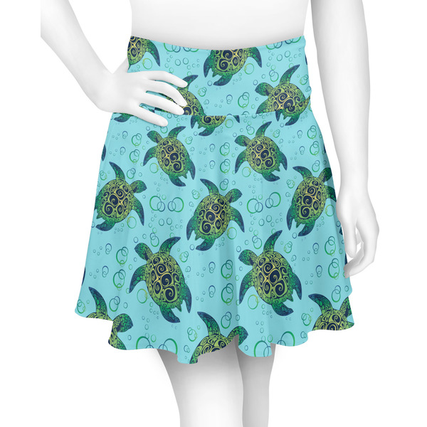 Custom Sea Turtles Skater Skirt - 2X Large