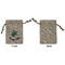 Sea Turtles Small Burlap Gift Bag - Front Approval