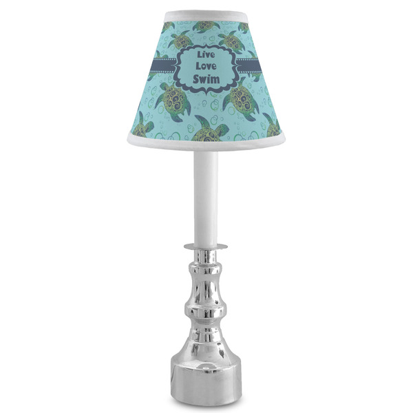 Sea Turtles Small Chandelier Lamp - LIFESTYLE (on candle stick)