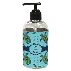 Sea Turtles Plastic Soap / Lotion Dispenser (8 oz - Small - Black)